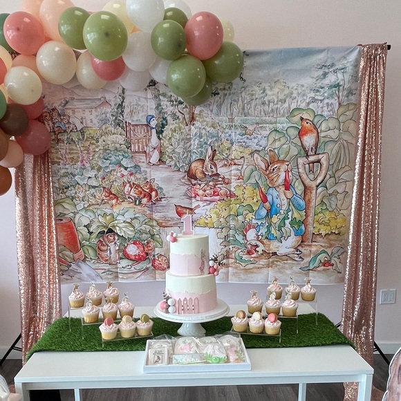 Peter Rabbit backdrop 7x5 - Picture 2 of 2